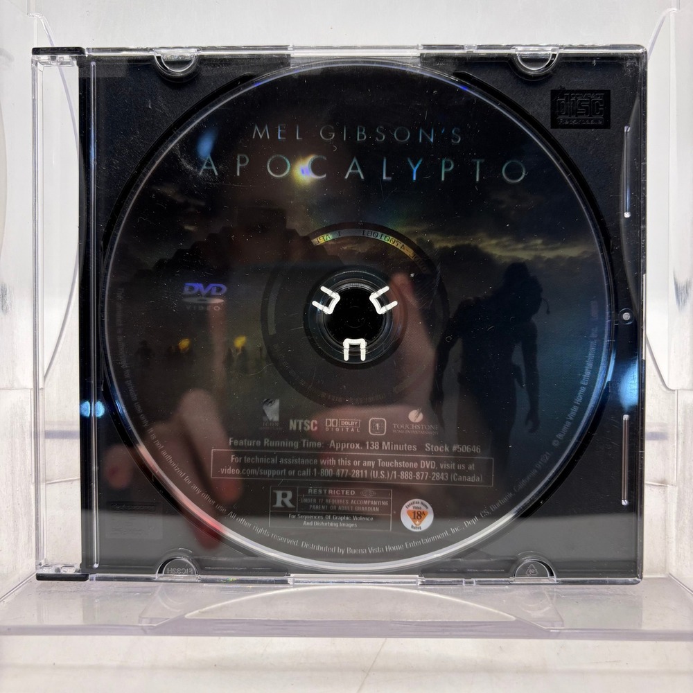 Apocalypto DVD Mel Gibson Touchstone Pictures Action Adventure Movie 2006